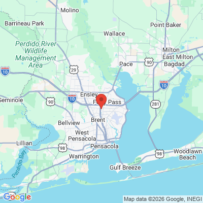 Map to  office in Pensacola, FL