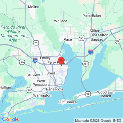Map to  office in Pensacola, FL