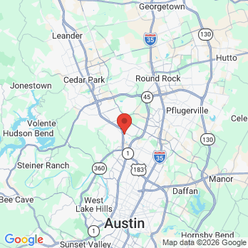 Map to Aspire Dental office in Austin, TX