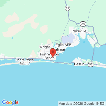 Map to Bright Smiles Family and Cosmetic Dentistry office in Fort Walton Beach, FL