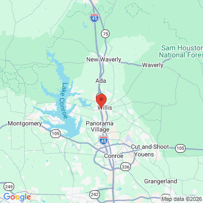 Map to  office in Willis, TX