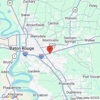 Map to Galliano Family Dentistry office in Baton Rouge, LA