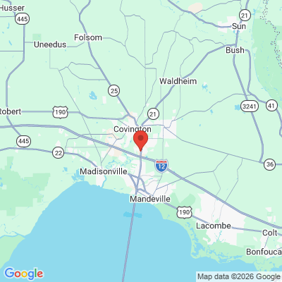 Map to  office in Covington, LA