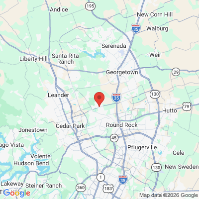 Map to Mayfield Ranch Dental office in Round Rock, TX