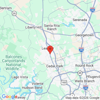 Map to Dental Plus Clinic office in Leander, TX