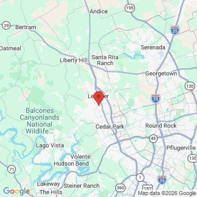 Map to  office in Leander, TX