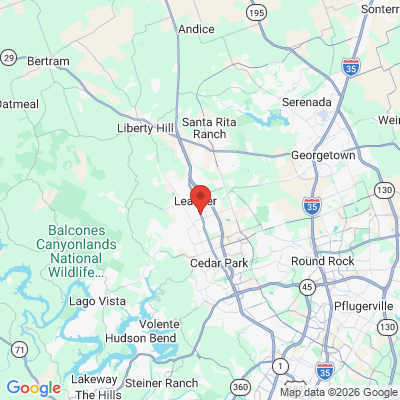 Map to  office in Leander, TX