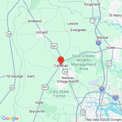 Map to  office in Callahan, FL