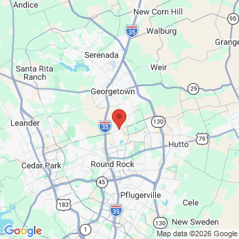 Map to Jovan Prosthodontics office in Round Rock, TX