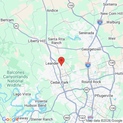 Map to  office in Leander, TX