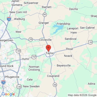Map to  office in Taylor, TX