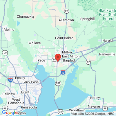 Map to  office in Milton, FL