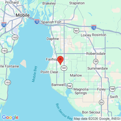 Map to  office in Fairhope, AL