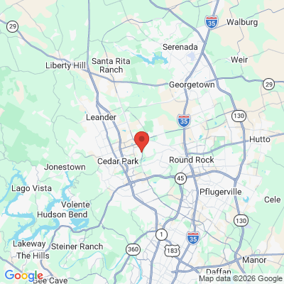 Map to  office in Cedar Park, TX
