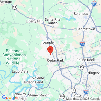 Map to New Hope Dentist office in Cedar Park, TX