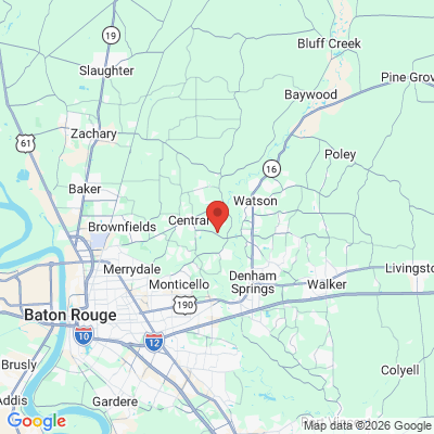 Map to  office in Greenwell Springs, LA