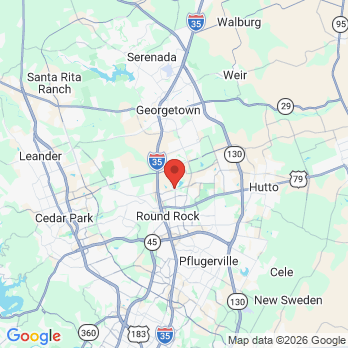 Map to Faught Family Dentistry, P.A. office in Round Rock, TX