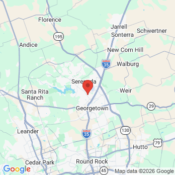 Map to HQ dental design office in Georgetown, TX