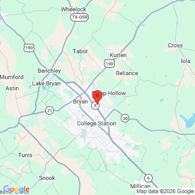 Map to  office in Bryan, TX