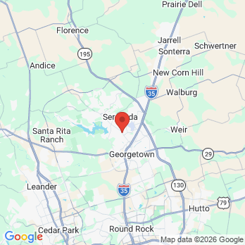 Map to Aesthetic Dentistry of Georgetown office in Georgetown, TX