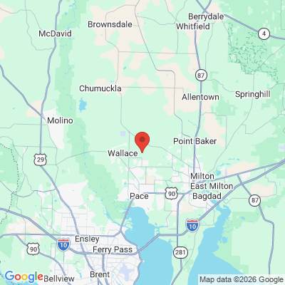 Map to  office in Pace, FL