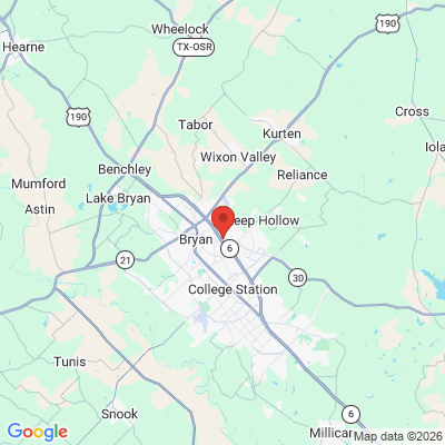Map to  office in Bryan, TX