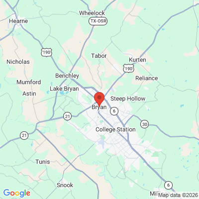 Map to  office in Bryan, TX