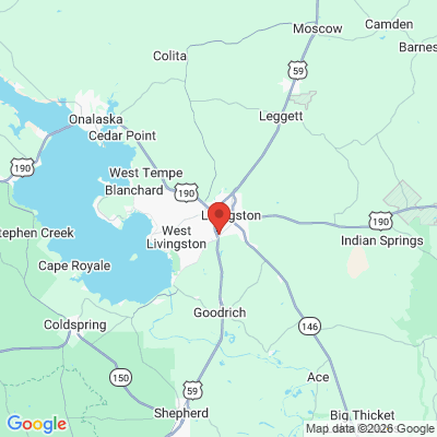 Map to  office in Livingston, TX