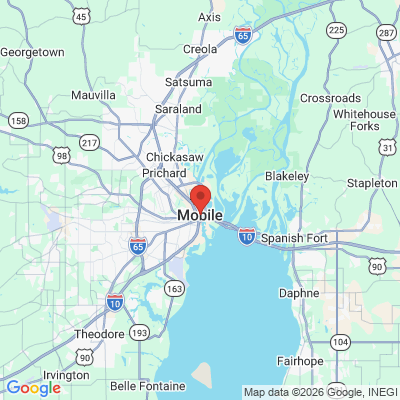 Map to  office in Mobile, AL
