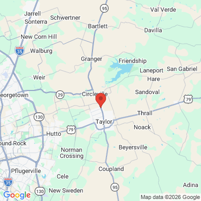 Map to  office in Taylor, TX