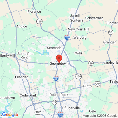 Map to  office in Georgetown, TX