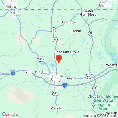 Map to  office in De Funiak Springs, FL