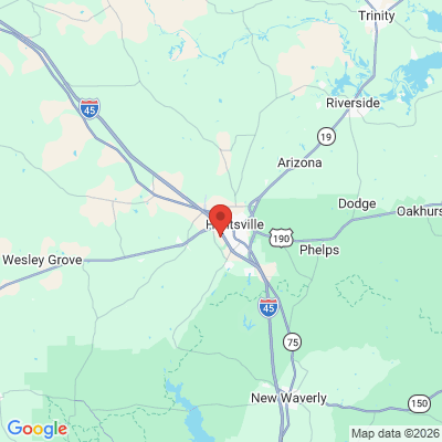 Map to  office in Huntsville, TX