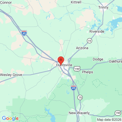 Map to  office in Huntsville, TX