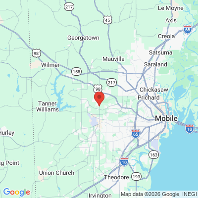 Map to  office in Semmes, AL