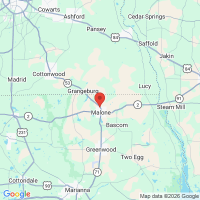 Map to  office in Malone, FL