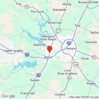 Map to  office in Belton, TX