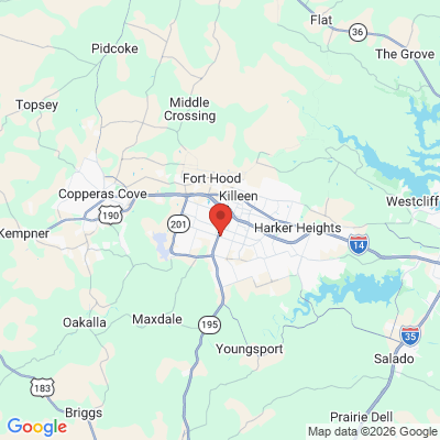 Map to  office in Killeen, TX