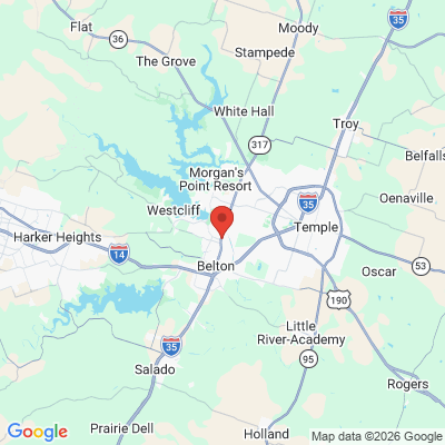 Map to  office in Belton, TX