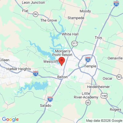 Map to  office in Belton, TX