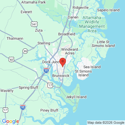 Map to  office in Brunswick, GA