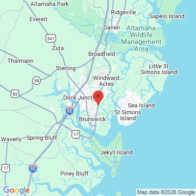 Map to  office in Brunswick, GA