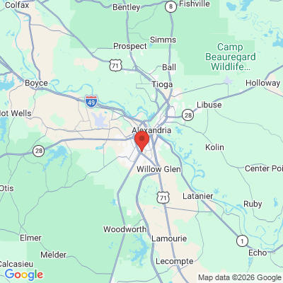 Map to  office in Alexandria, LA