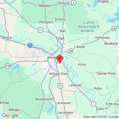 Map to  office in Alexandria, LA