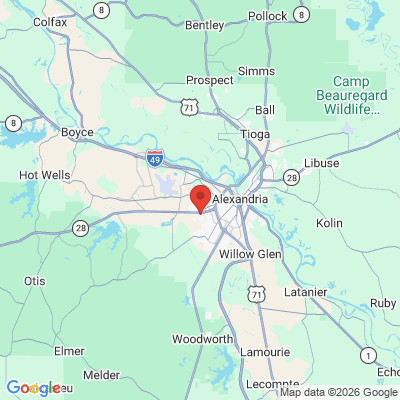 Map to  office in Alexandria, LA