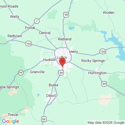 Map to  office in Lufkin, TX
