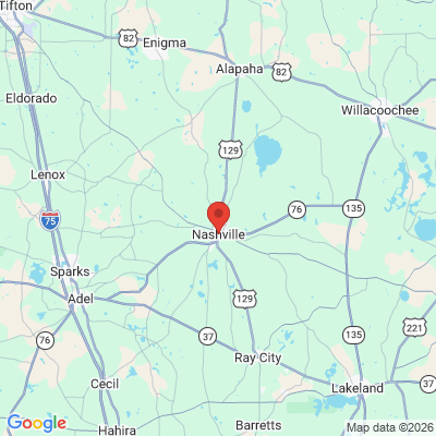 Map to  office in Nashville, GA