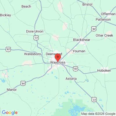 Map to  office in Waycross, GA