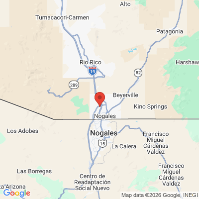 Map to  office in Nogales, AZ