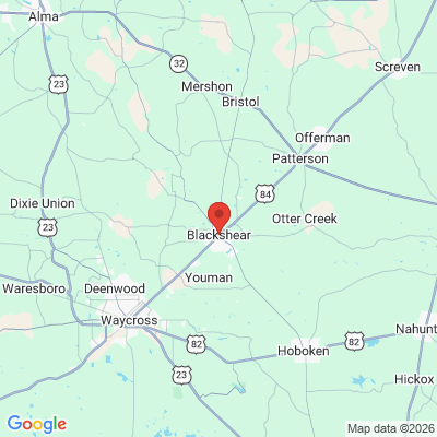 Map to  office in Blackshear, GA